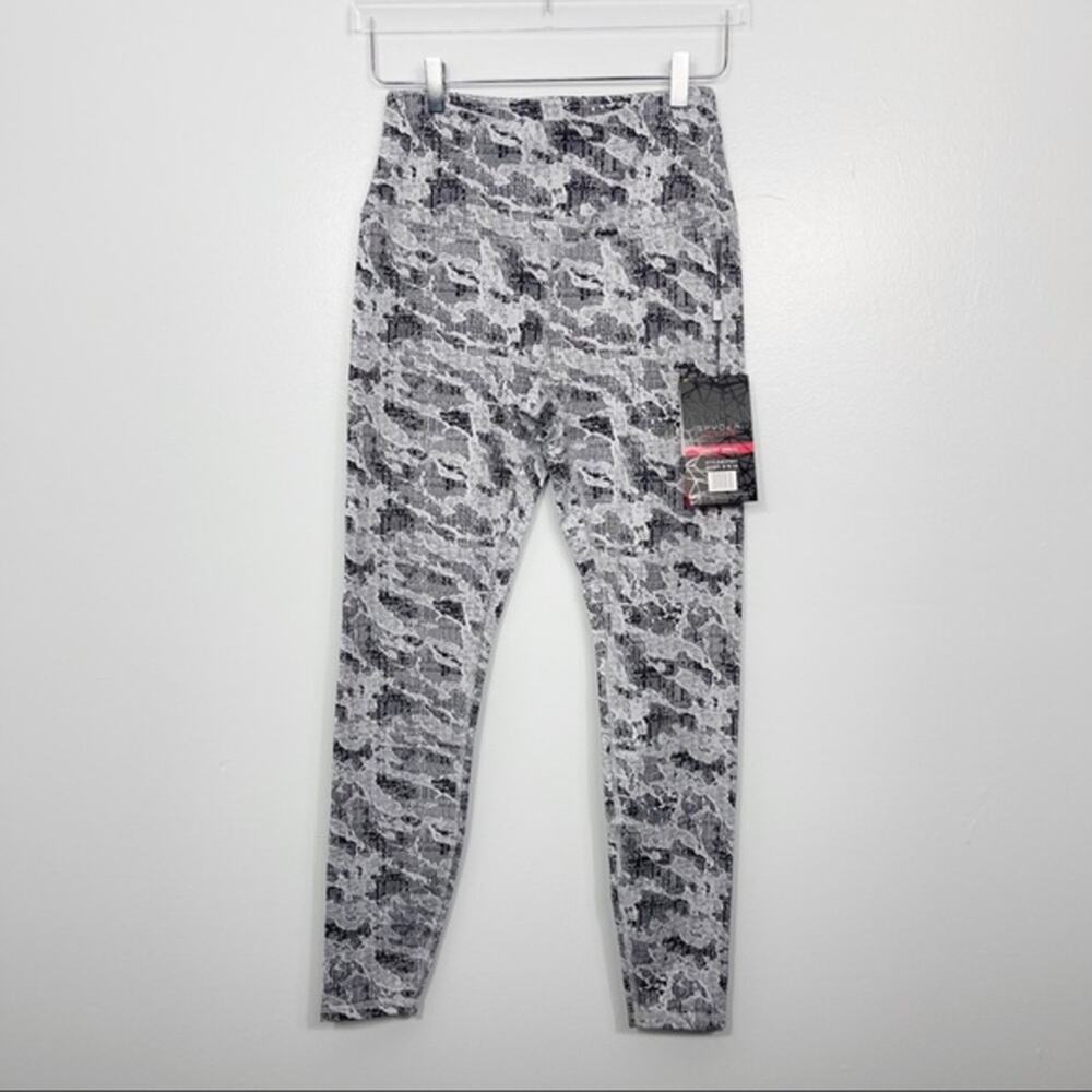 Spyder Active Black White Tech Fleece Core Active Athleisure Leggings Small